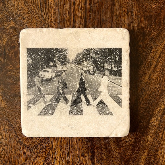 The Beatles “Abbey Road” Stone Drink Coaster - Picture 1 of 2